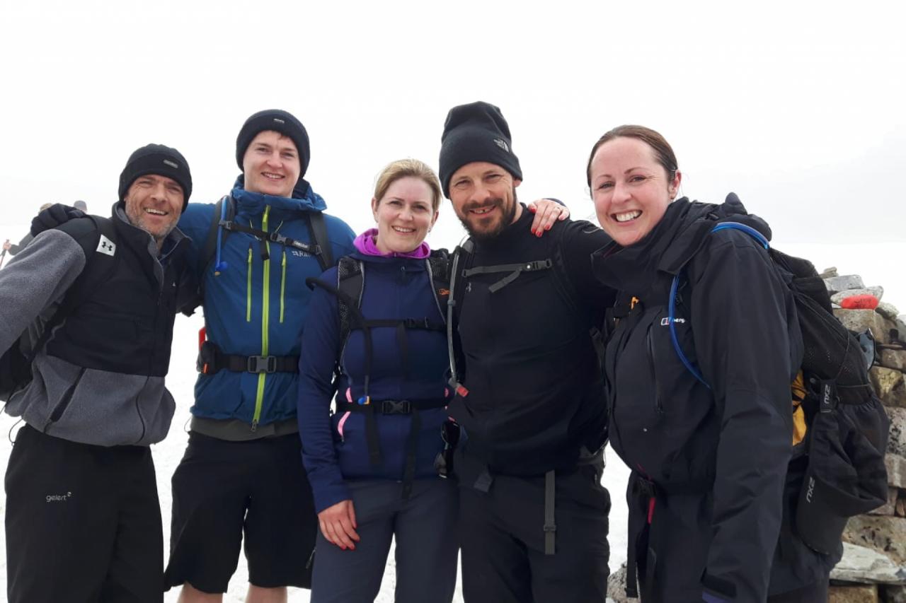 Team on Ben Nevis Team on Ben Nevis